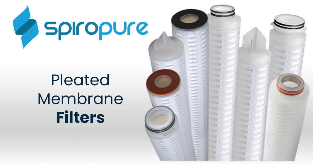 Pleated Membrane Filter Cartridges SpiroPure Filters